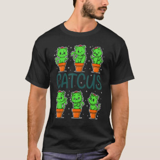 Kaktus, Frauen Männer Kaktus Katze, Pflanze, Katus T-Shirt