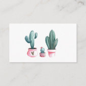 Kaktus für Baby Begleitkarte (Rückseite)