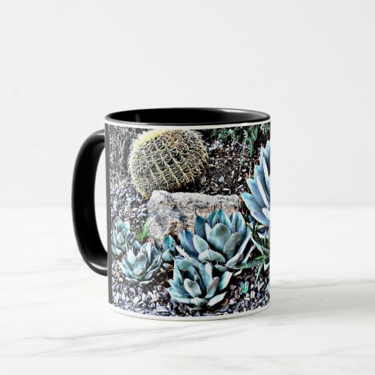 Kaktus-Garten in Orions-Tasse Tasse (Vorderseite Links)