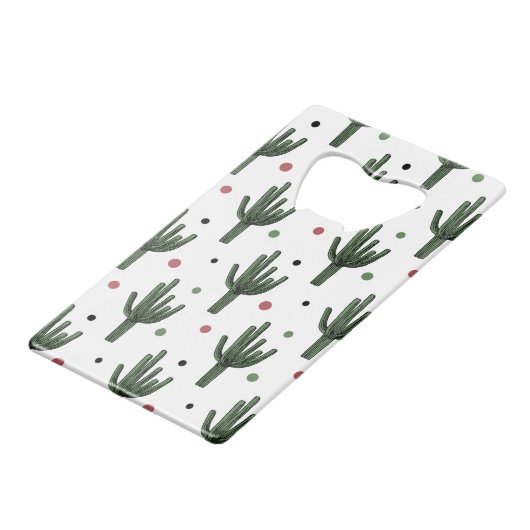 Kaktus Geldbeutel Flaschenöffner (Vorderseite Schrägansicht)