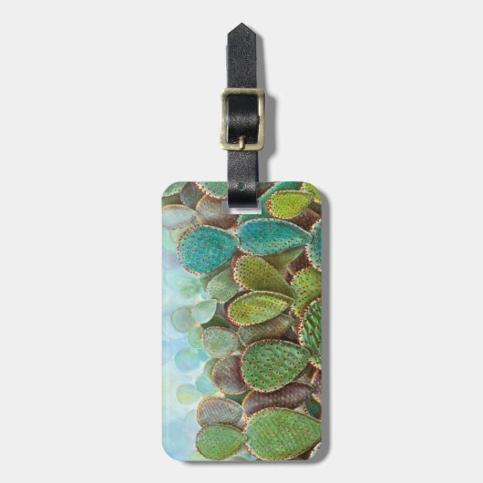 Kaktus Gepäckanhänger (Vorderseite vertikal)