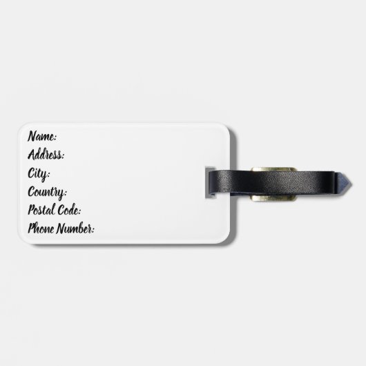 Kaktus Gepäckanhänger (Rückseite horizontal)