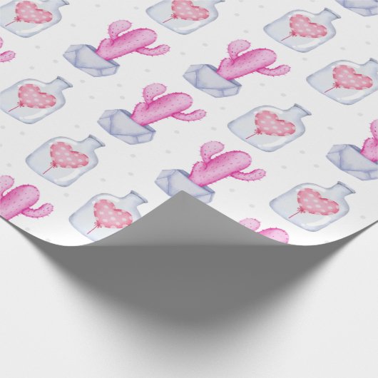 Kaktus Geschenkpapier (Ecke)