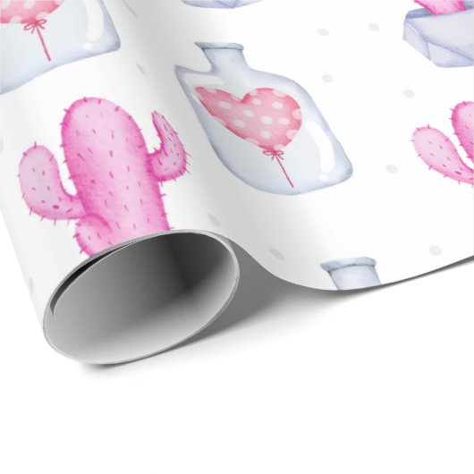 Kaktus Geschenkpapier (Rolleneckpunkt)