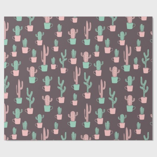 Kaktus Geschenkpapier (Flach)
