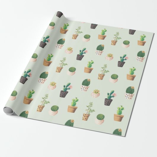 Kaktus Geschenkpapier (Ungerollt)