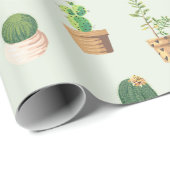Kaktus Geschenkpapier (Rolleneckpunkt)