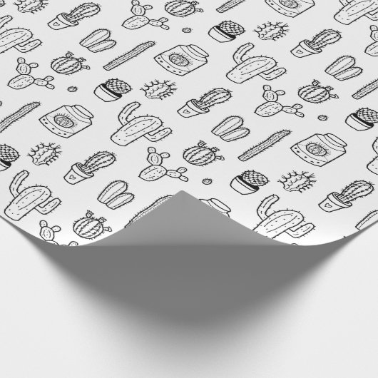 Kaktus Geschenkpapier (Ecke)