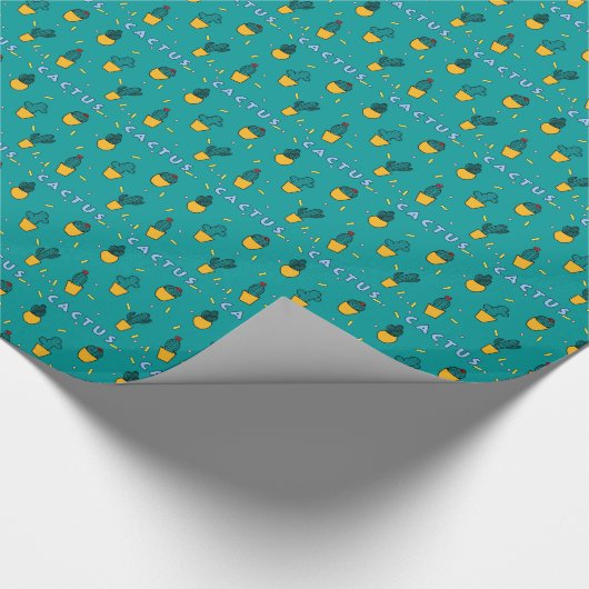 Kaktus Geschenkpapier (Ecke)