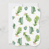 Kaktus-Geschlecht decken Party Einladung auf, die (Rückseite)