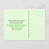 Kaktus Grüne Tür Wir haben die Ankündigung verscho Postkarte (Rückseite)