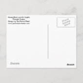 Kaktus im Miezekatze-Behälter durch saftige Postkarte (Rückseite)