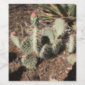 Kaktus im Norden des Grand Canyon Weinetikett (Einzelnes Label)