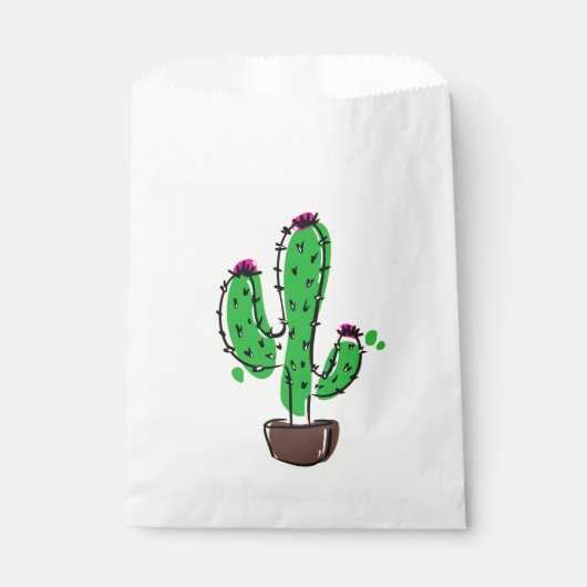 Kaktus in der Bloom Gunst-Tasche Geschenktütchen (Vorderseite)