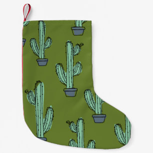 Kaktus in Topf Illustration Kleiner Weihnachtsstrumpf