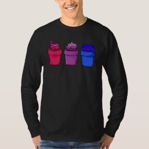 Kaktus Kakteen Bisexuellen-Flagge Bisexualität Sto T-Shirt