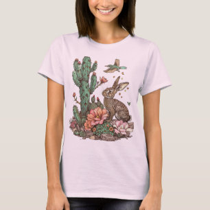 Kaktus Kaninchen T-Shirt