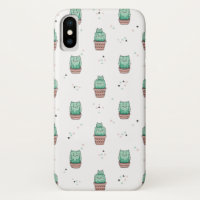 Kaktus-Katze iPhone X Fall