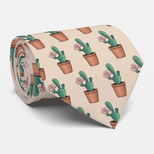 Kaktus Krawatte (Gerollt)