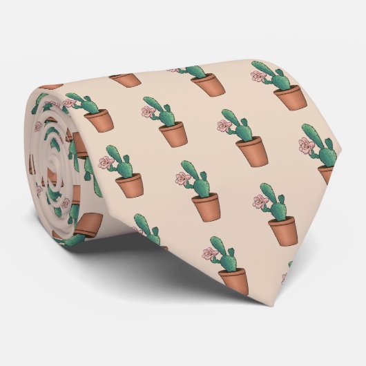 Kaktus Krawatte (Gerollt)