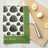 Kaktus Küchentücher - Fakultative Personalisierung (Viertel Falte)