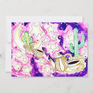 Kaktus Kunst Einladung