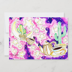Kaktus Kunst Einladung