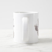 Kaktus Kunst Jumbo-Tasse (Rückseite)