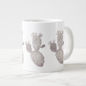 Kaktus Kunst Jumbo-Tasse (Vorderseite Rechts)