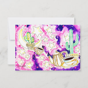 Kaktus Kunst RSVP Karte