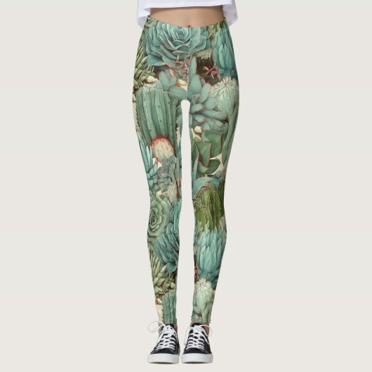 Kaktus Leggings (Vorderseite)