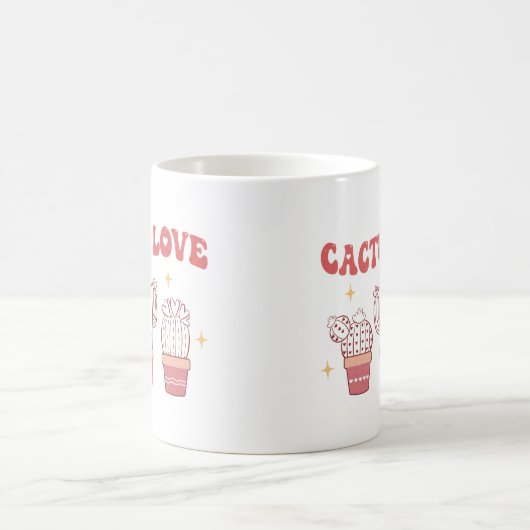 Kaktus-Liebe Kaffeetasse (Mittel)