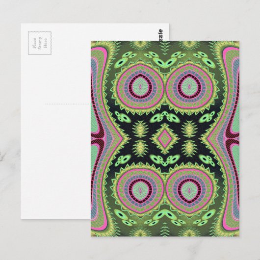 Kaktus-Liebe Postkarte (Vorne/Hinten)