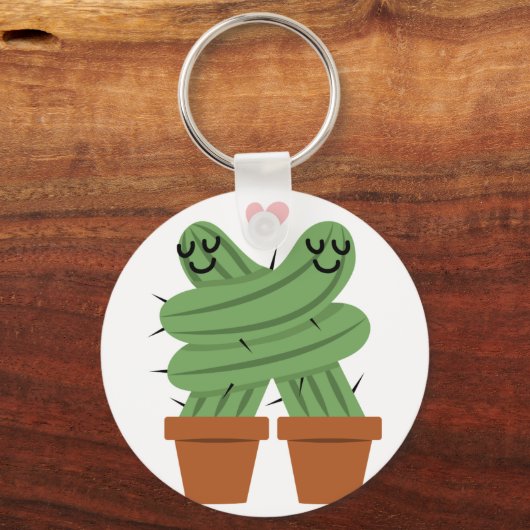 Kaktus-Liebe Schlüsselanhänger (Vorderseite)