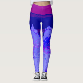 Kaktus lila leggings