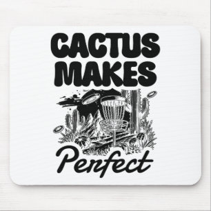 Kaktus macht perfektes Disc-Golf-Abenteuer  Mousepad