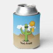 Kaktus mit Bier Dosenkühler (Kanne Vorderseite)