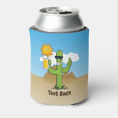 Kaktus mit Bier Dosenkühler (Kanne Rückseite)
