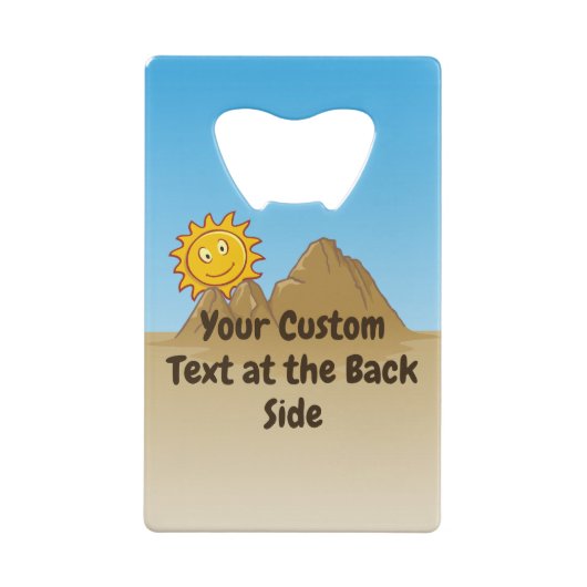 Kaktus mit Bier Geldbeutel Flaschenöffner (Rückseite)