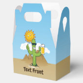 Kaktus mit Bier Geschenkschachtel (Geöffnet)