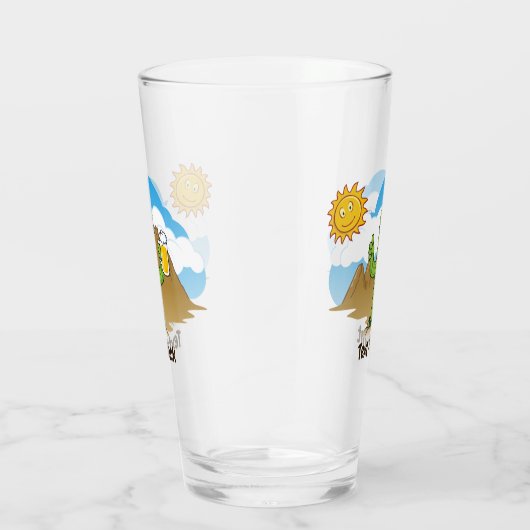 Kaktus mit Bier Glas (Rechts)