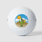 Kaktus mit Bier Golfball (Vorderseite)