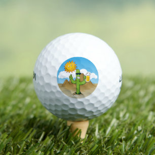 Kaktus mit Bier Golfball