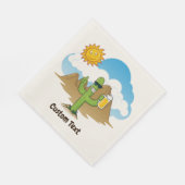 Kaktus mit Bier Serviette (Ecke)