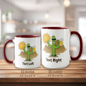 Kaktus mit Bier Tasse