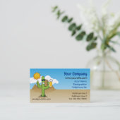 Kaktus mit Bier Visitenkarte (Stehend Vorderseite)