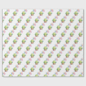 Kaktus mit Birthday Balloon Bouquet Geschenkpapier (Flach)