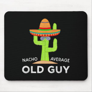 Kaktus mit einem breitrandigen Hut Alter Knabe Hum Mousepad