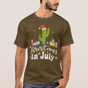 Kaktus mit Feenlicht Männer Frau Kinder Weihnachte T-Shirt