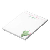Kaktus mit weißem Hintergrund Notepad Notizblock (Rotiert)